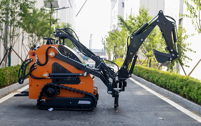 Skid Steer Loader with Mini Excavator Functionality
