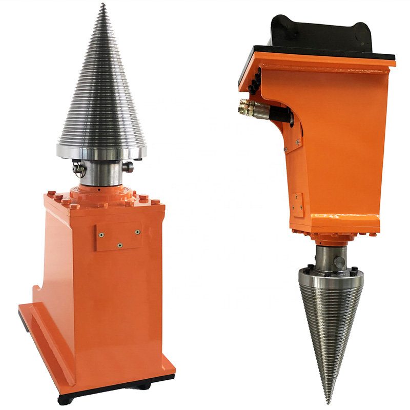Small Excavator Wood Drilling Cone