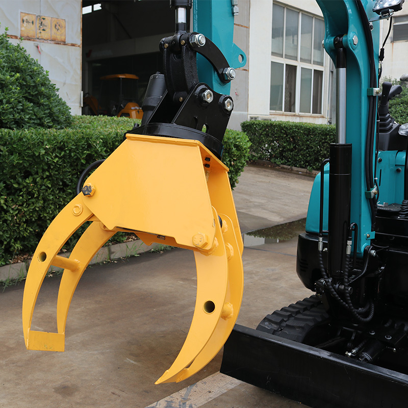 Mini Excavator Rotating Log Grapple
