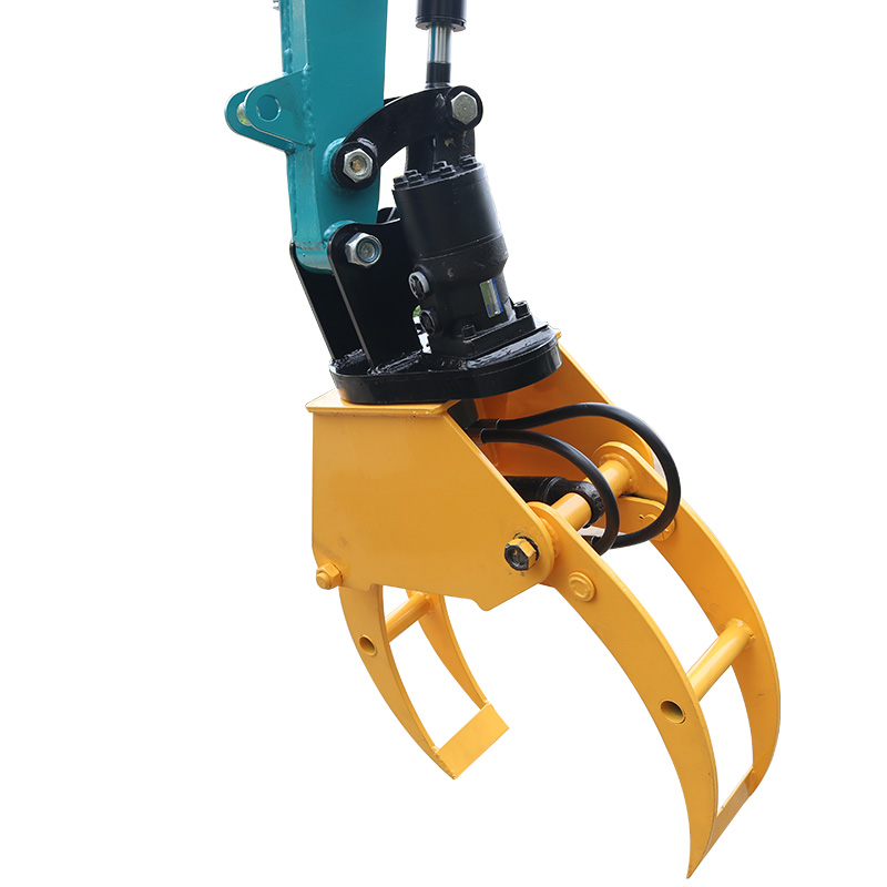 Mini Excavator Rotating Log Grapple