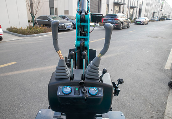 Mini excavator CT-10B in operation with detailed features and specifications