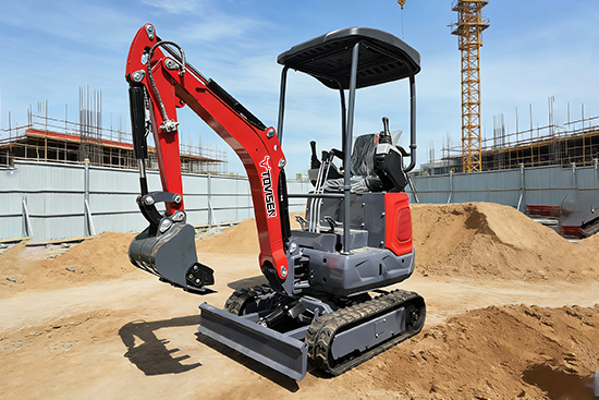 TOVISEN Mini Excavator 12Q (QC12 Pilot Model): The Go-To Tool for Rural Grain Drying Yard Constructi
