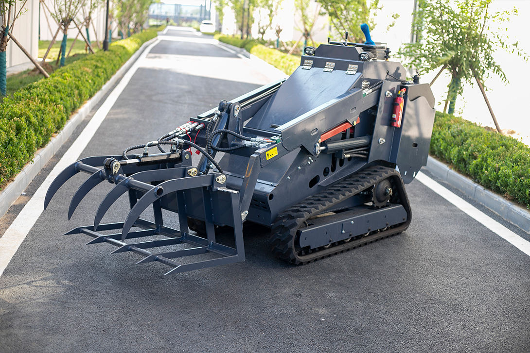 Do you know the grapple forks on skid - steer loaders?