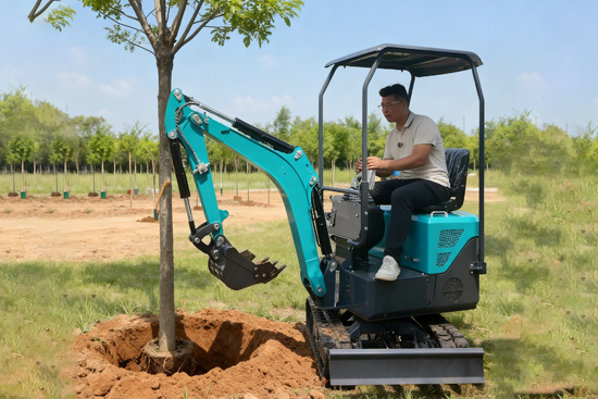 TOVISEN Mini Excavator: A Powerful Ally in Agroforestry Pest and Disease Control