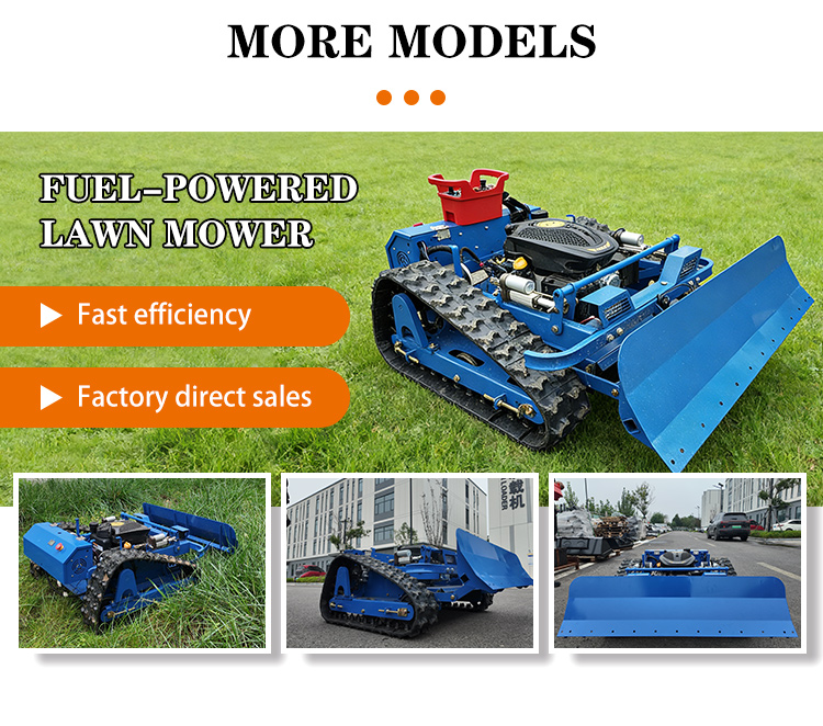 550 gasoline remote control lawn mower with dual-track system