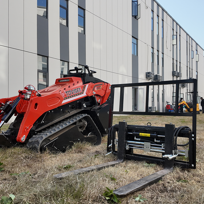 Skid Steer Side Shift Pallet Forks | Adjustable Floating Forks - TOVISEN