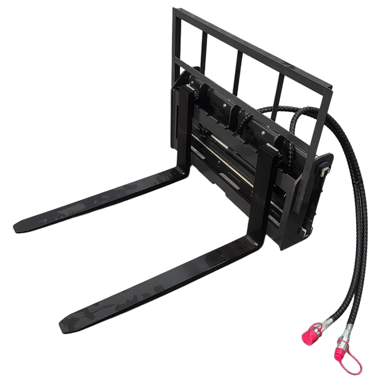 Skid Steer Side Shift Pallet Forks | Adjustable Floating Forks - TOVISEN