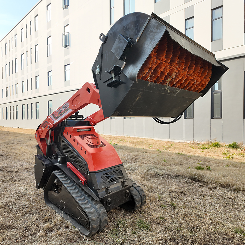 Skid Steer Pick-Up Sweeper | 1050mm Cleaning Width Collector Broom - TOVISEN