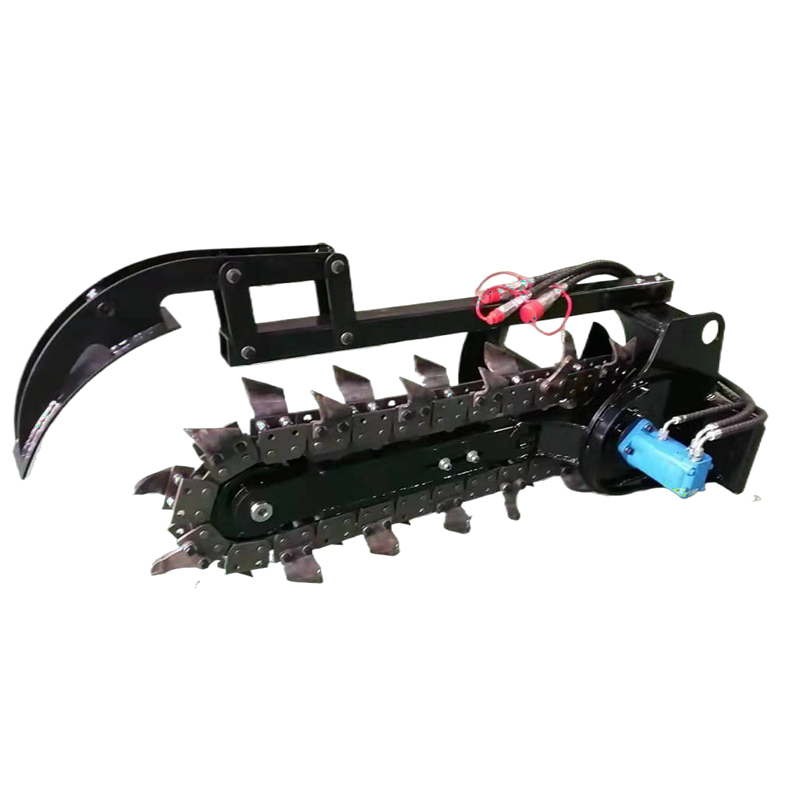 Skid Steer Trencher Attachment | 800mm Depth & 155mm Width | TOVISEN