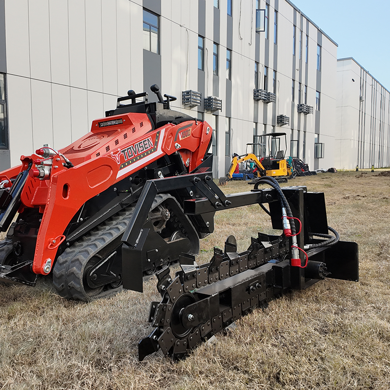 Skid Steer Trencher Attachment | 800mm Depth & 155mm Width | TOVISEN