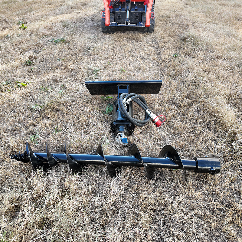 Skid Steer Auger Attachment for Sale | Hydraulic Post Hole Digger | TOVISEN