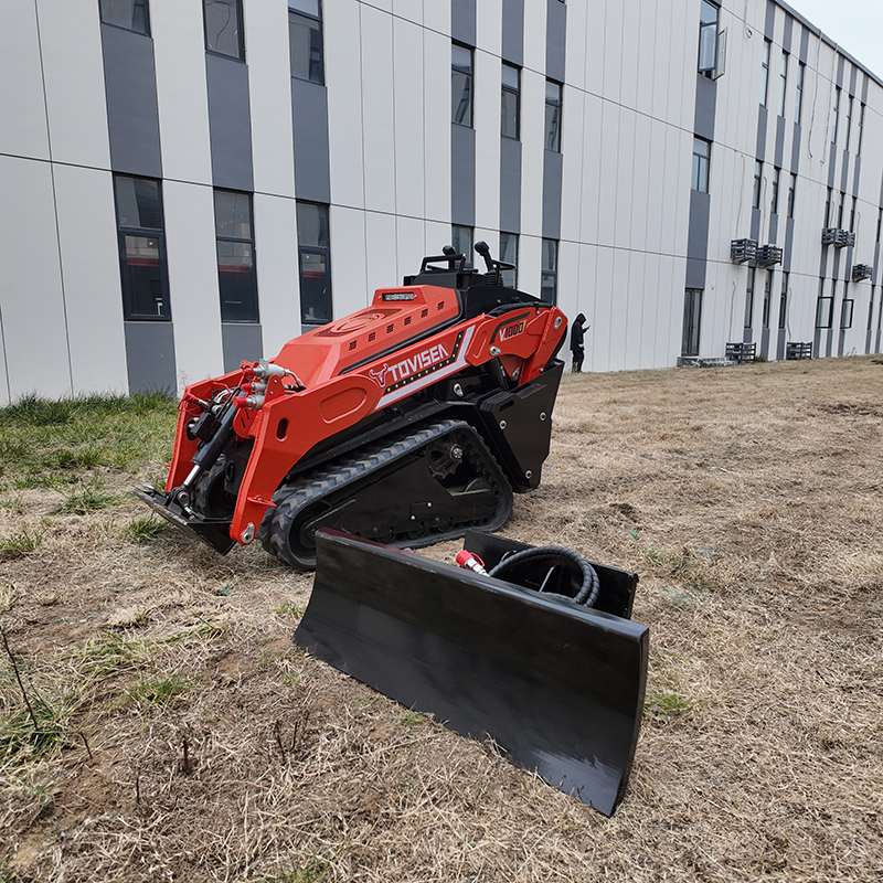 Professional Skid Steer Snow Blade Attachment | Adjustable Angle Snow Plow | TOVISEN
