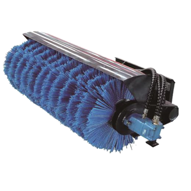 Heavy-Duty Skid Steer Angle Sweeper | Hydraulic Rotary Broom | TOVISEN