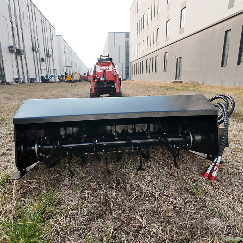 Skid Steer Rotary Tiller Attachment | 1000mm Tilling Width | TOVISEN