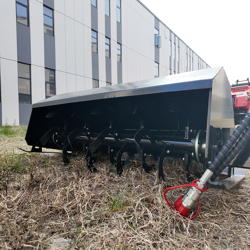 Skid Steer Rotary Tiller Attachment | 1000mm Tilling Width | TOVISEN