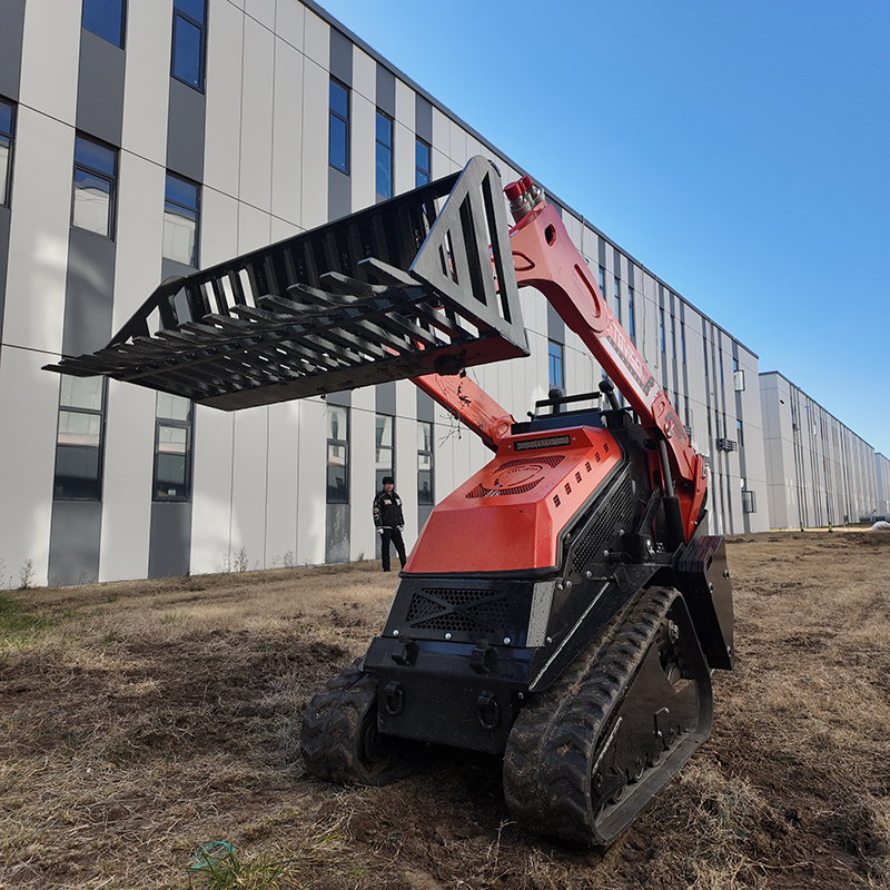 Heavy-Duty Skid Steer Rock Bucket | Skeleton Grapple Attachment | TOVISEN