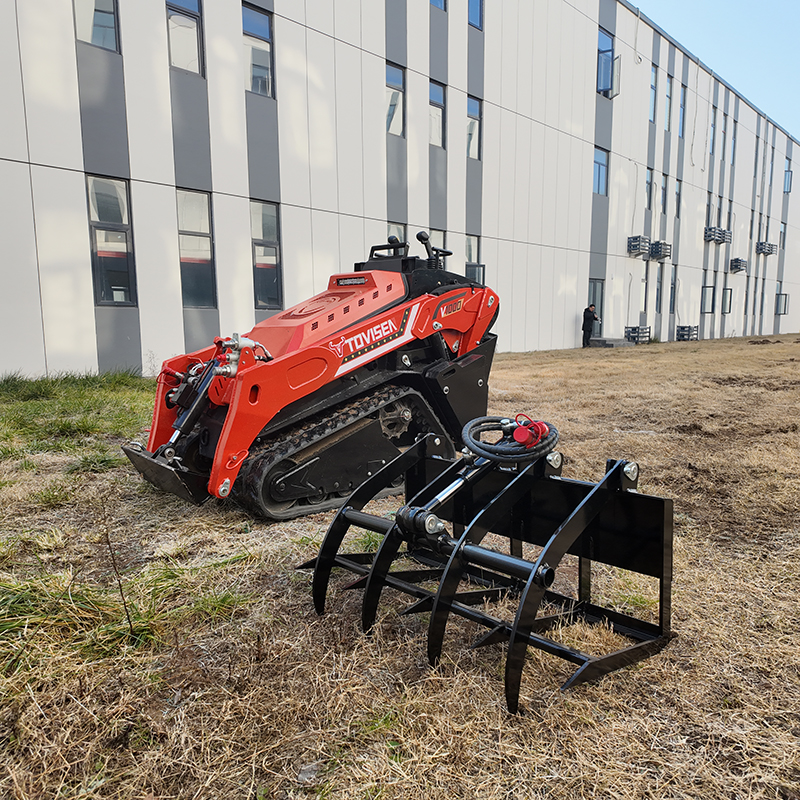 Heavy-Duty Skid Steer Log Grapple | 110kg Rated Load | TOVISEN